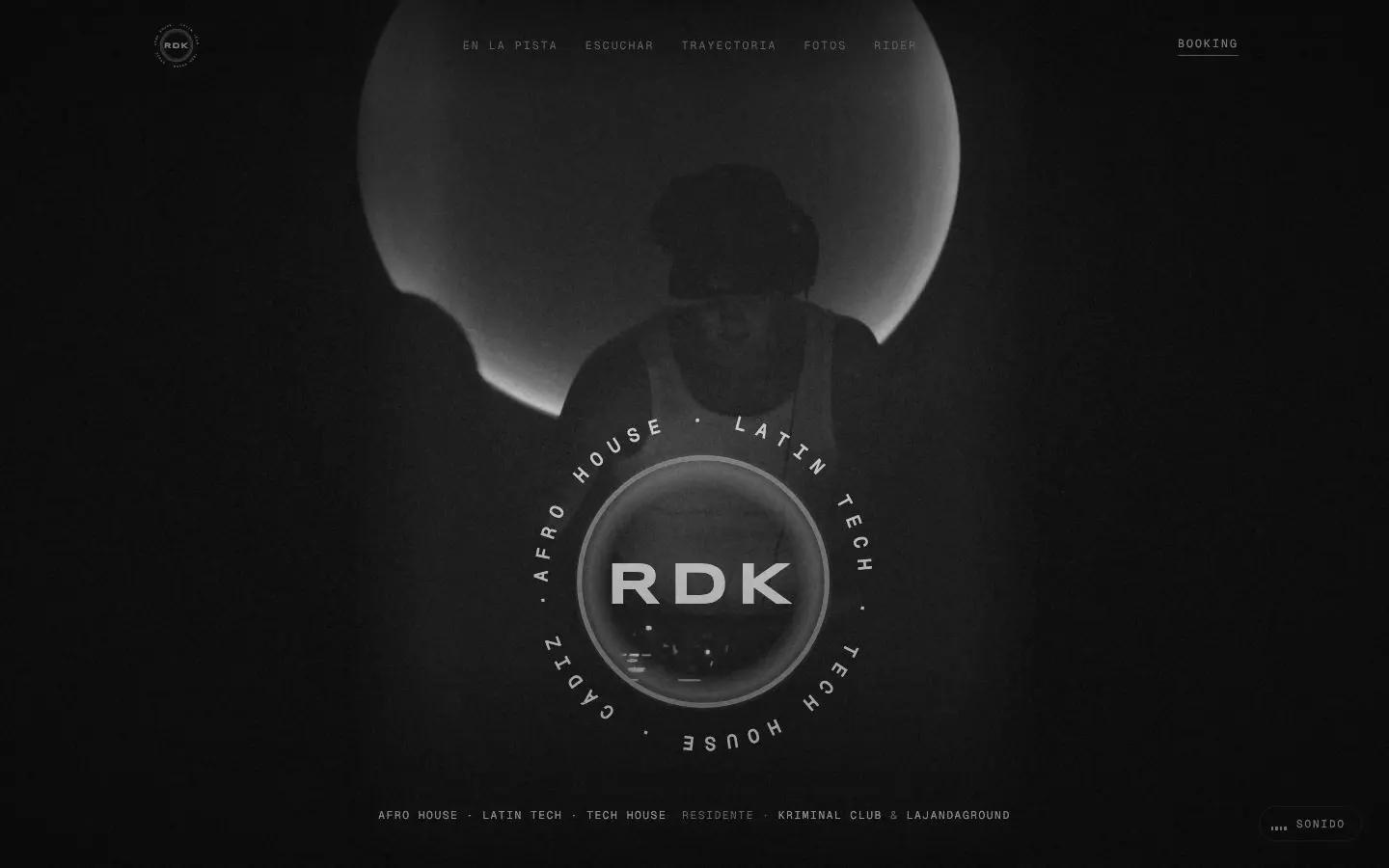 RDK press kit website on desktop.