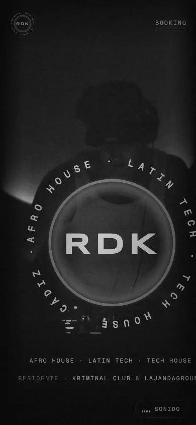 RDK press kit website on a phone.