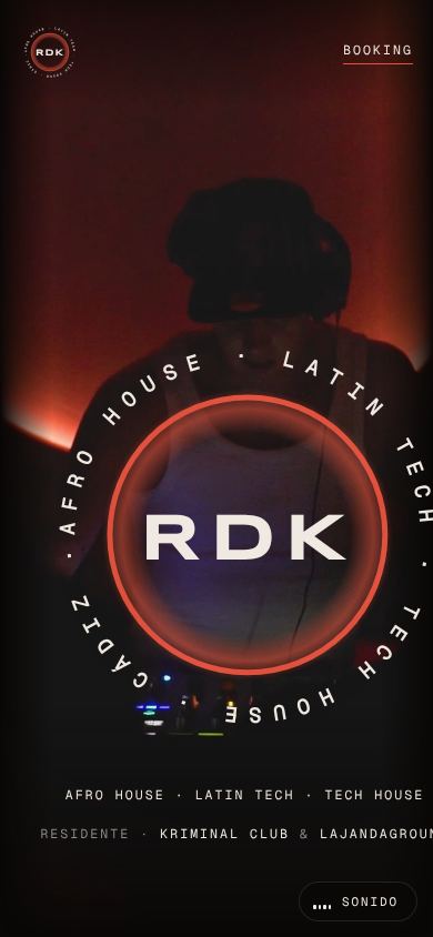 The RDK website on a phone.